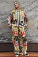 Stretch A Leg Pant - Square Print