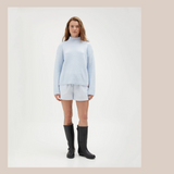 Mock Neck Knit - Blue