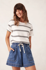 Relaxed Denim Short - Washed Indigo