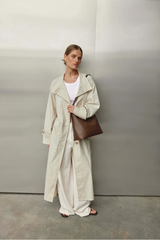 Harper Leather Hobo Bag - Chocolate