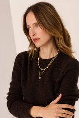 Zane Knit Baby Sequin - Chocolate