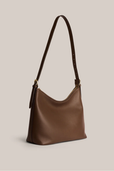 Harper Leather Hobo Bag - Chocolate