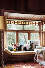 CASTLE Penny Round Cushion - Khaki