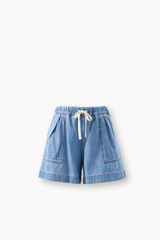Relaxed Denim Short - Mid Blue
