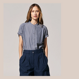 Orion Roll Shirt - Ink Stripe