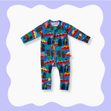 Long Sleeve Zip Suit - Seoul City