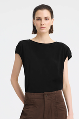 Aurora Silk Top - Black