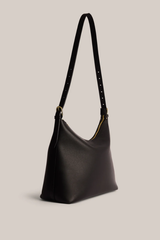 Harper Leather Hobo Bag - Black