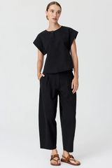 Alma Barrel Pant - Black