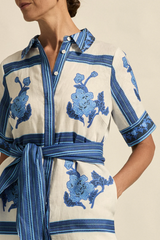 Roam Dress - Azure Collage