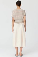 Alma Barrel Skirt - Pebble