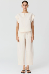 Alma Barrel Pant - Pebble