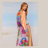 Elizabeth Printed Midi Skirt - Rangoli