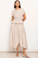 Vault Wrap Skirt - Pebble