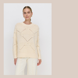 Mala Knit - Cream Bobble