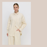 Marlo Shirt - Cream Mini Cord