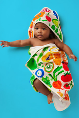 Baby Hooded Towel - Eat The Rainbow
