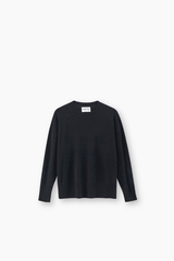 Tiber Casual Crew Neck Sweater - Black