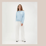 Crew Neck Knit - Light Blue