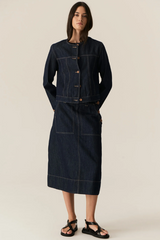 Carsen Skirt - Dark Wash