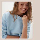 Crew Neck Knit - Light Blue