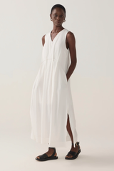 Frankie Dress - White Dot