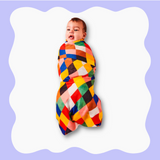 Harlequin Party Bamboo Swaddle