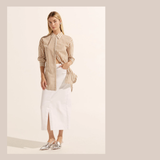 Meridan Skirt - Porcelain