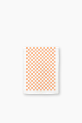 Tea Towel - Peach Checkers