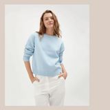 Crew Neck Knit - Light Blue