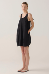 Zoey Dress - Black Dot