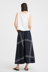 Victor Skirt - Stripe Print