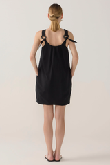 Zoey Dress - Black Dot