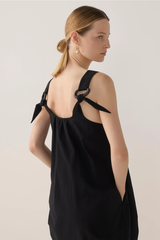 Zoey Dress - Black Dot
