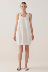 Zoey Dress - White Dot