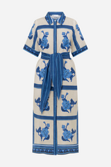 Roam Dress - Azure Collage