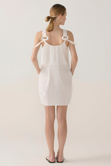 Zoey Dress - White Dot