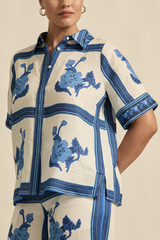 Pixel Top - Azure Collage