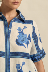 Pixel Top - Azure Collage