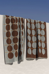 Abacus Beach Towel - Mist & Papika