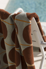 Abacus Beach Towel - Mist & Papika