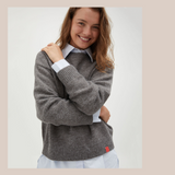 Crew Neck Knit - Charcoal