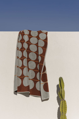 Abacus Beach Towel - Mist & Papika