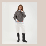 Crew Neck Knit - Charcoal