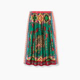 Joy Printed Midi Skirt - Forest