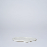 Marble Puddle Plate - White