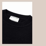 Oversized Crew Sweater - Black