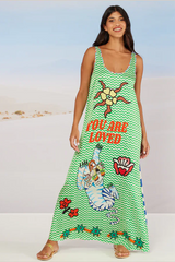 Emma Sleeveless Dress - Tiger