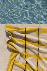 Abacus BeachTowel - Daffodil & Cream