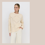 Mala Knit - Cream Bobble